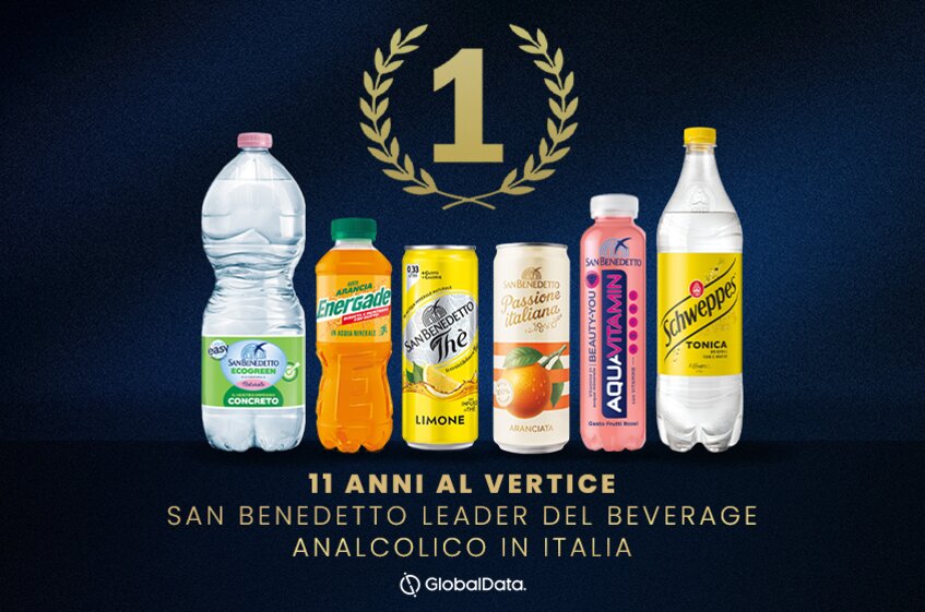 Undici anni di San Benedetto al vertice del beverage analcolico italiano 